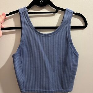 Lululemon Ribbed Softstreme Cropped Tank (reversible)